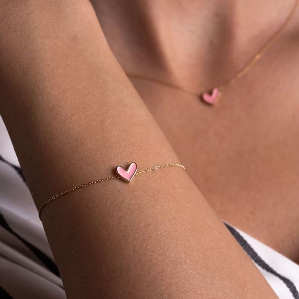Pink Heart Bracelet #2371